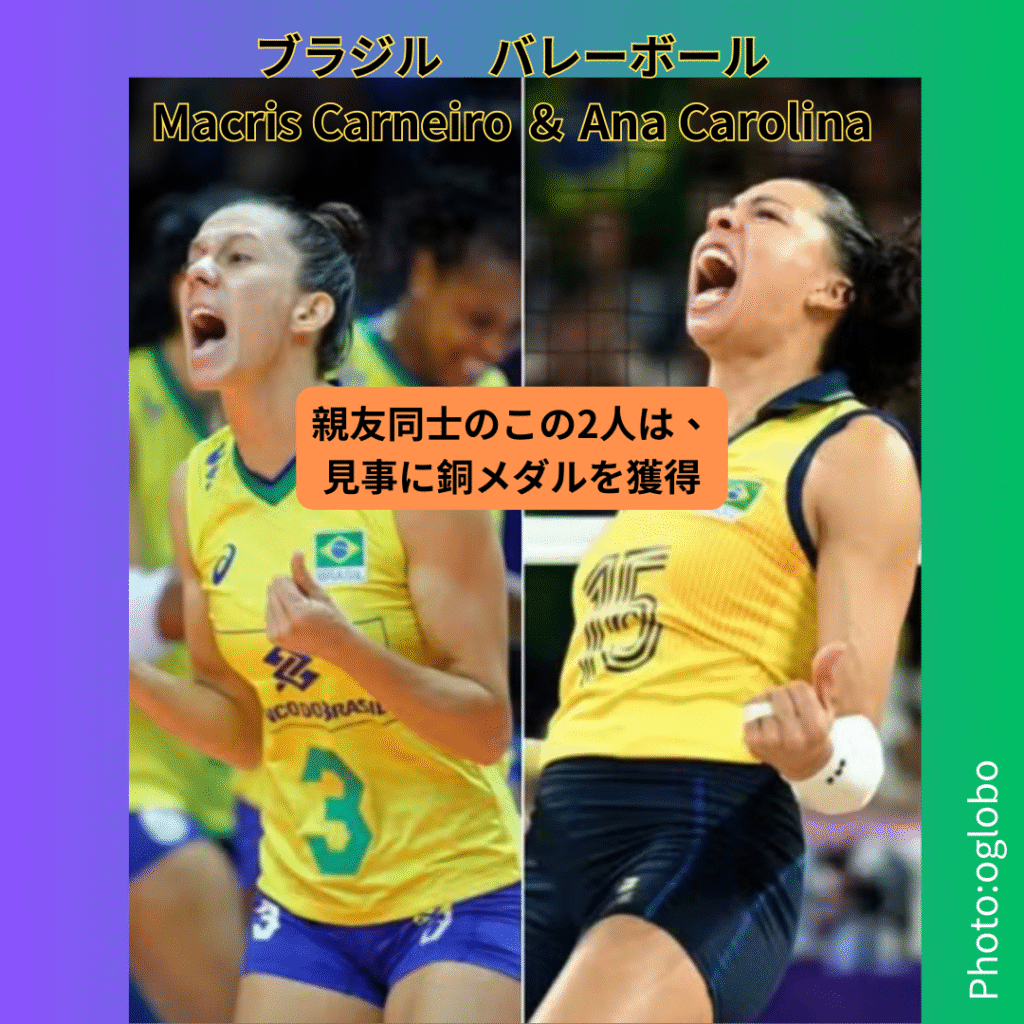 ヴィーガンアスリートMacrisとAna ヴィーガンアスリートMacrisとAnaは銅メダルを取ったブラジルのバレーボールコンビ。最初にMacrisがベジに変わったんだけど、それを見たAnaも「私も!」ってことで2人でヴィーガン生活。