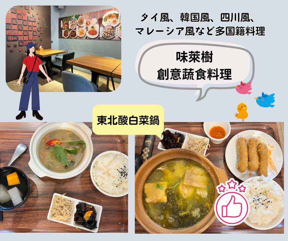 台北散策で味萊樹創意蔬食~多国籍料理